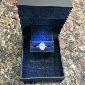 2.5 carat oval engagement ring